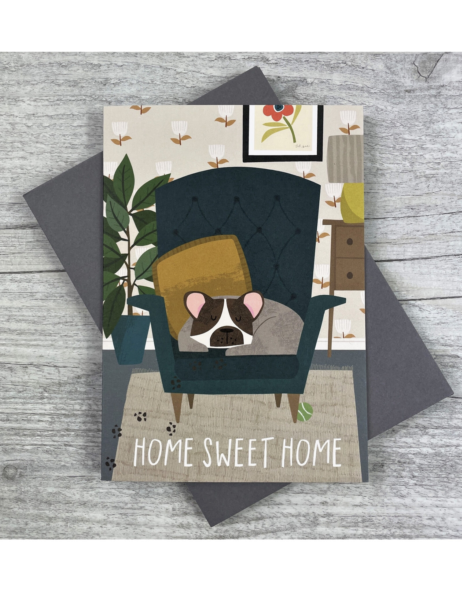 Home Sweet Home Doggie Chair Greeting Card