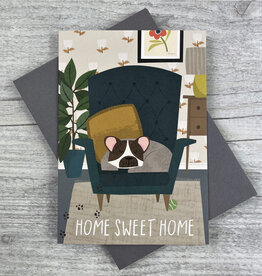Home Sweet Home Doggie Chair Greeting Card