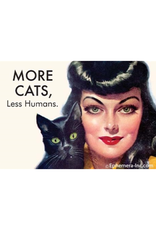 More Cats, Less Humans Magnet