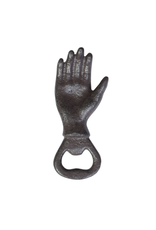 Hand Bottle Opener, Cast Iron - Brown