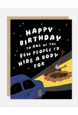 True Crime Birthday Greeting Card