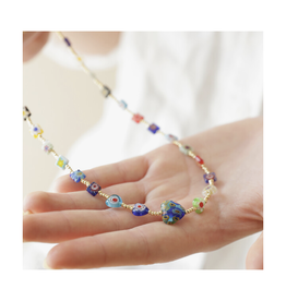 Millefiori Heart Bead Necklace