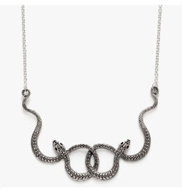 Ophidian Snake Necklace - Silver