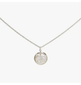 Dainty Fresh Water Pearl Necklace - Silver