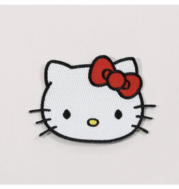 Hello Kitty Head Embroidered Iron-On Patch