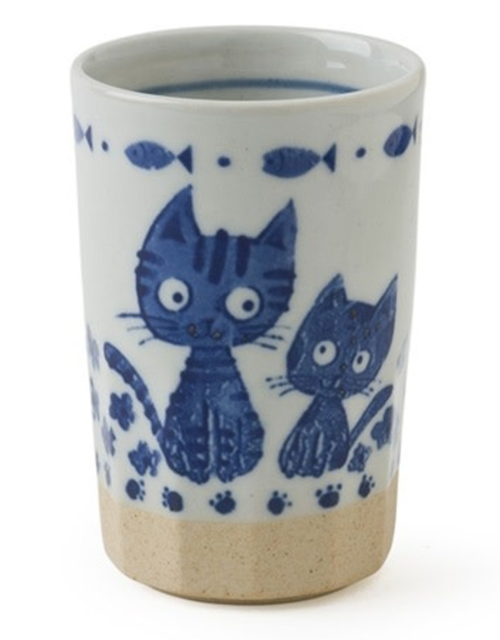 Blue Cats Ceramic Cup