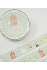 Boba Bear Washi Tape - Blue