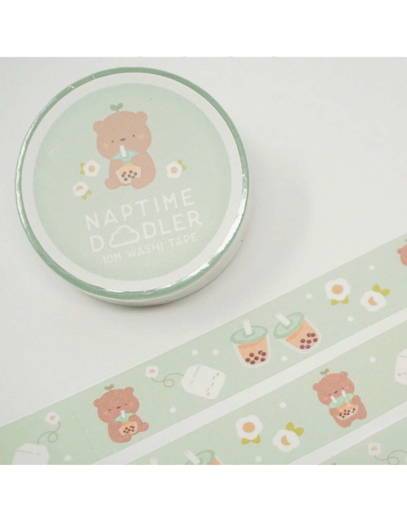 Boba Bear Washi Tape - Blue