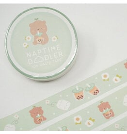 Boba Bear Washi Tape - Blue