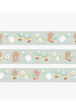 Boba Bear Washi Tape - Blue