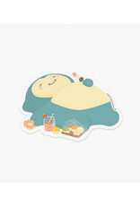 Snacking & Sleeping Snorlax Sticker