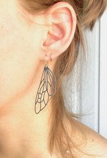 Silver Fairy Wing Earrings