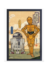 Japanese R2D2 CP3O Framed Print - Curbside Only!