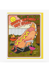 Hot Stuff Hot Dog Birthday Greeting Card