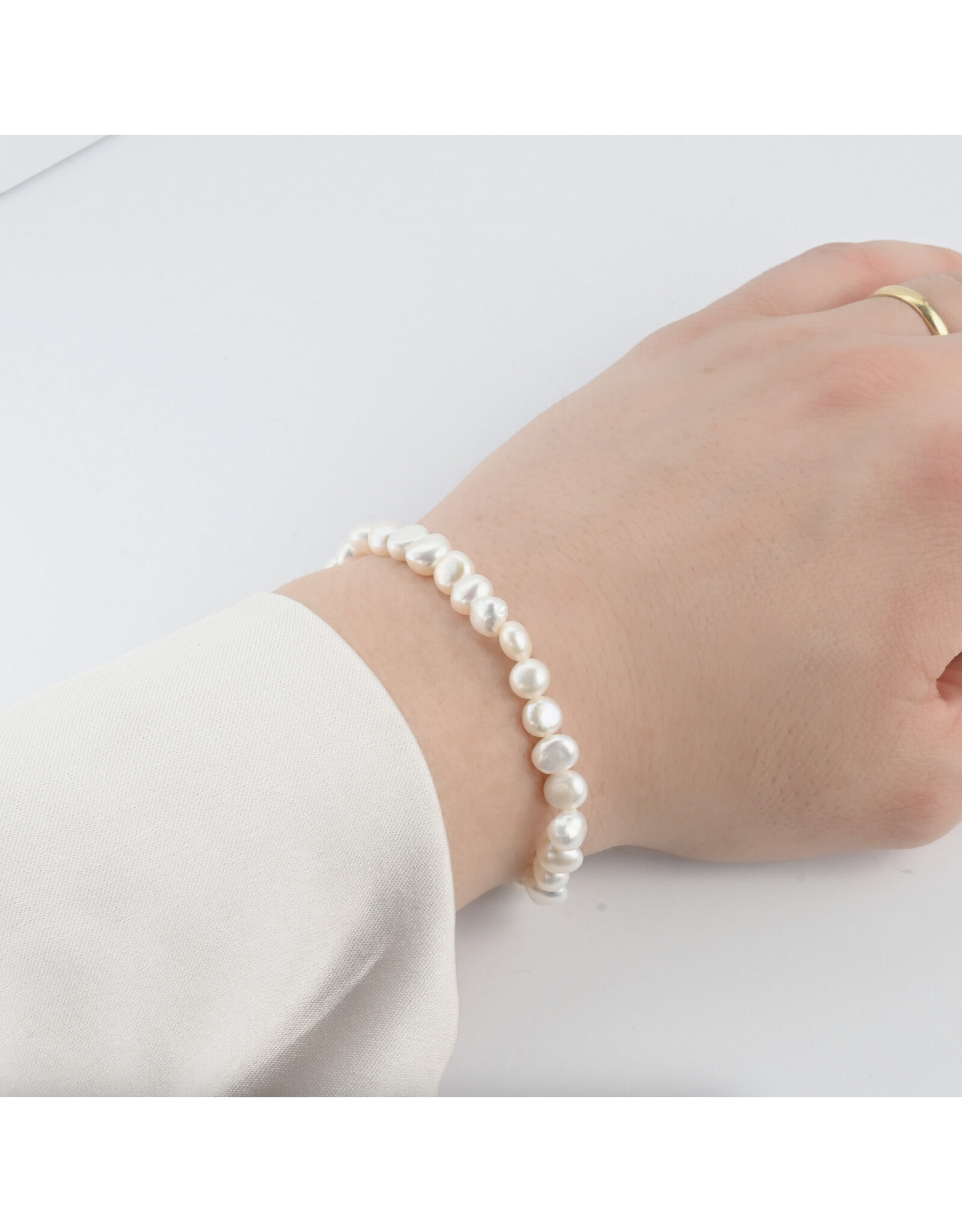 Dainty Full Pearl Bracelet - 18k Gold