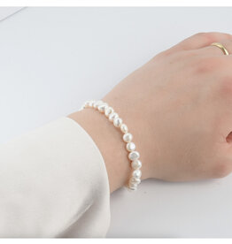Dainty Full Pearl Bracelet - 18k Gold