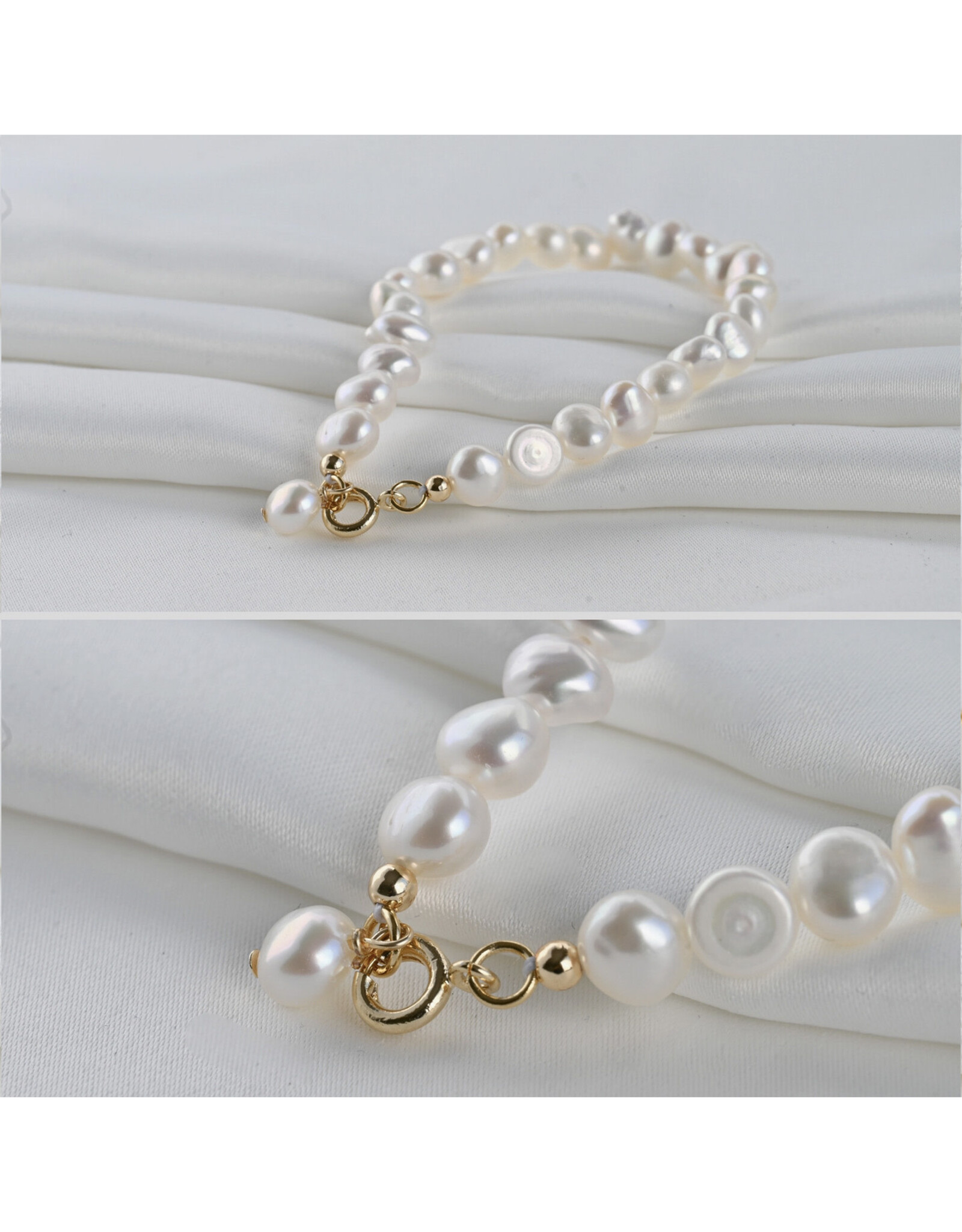 Dainty Full Pearl Bracelet - 18k Gold