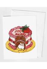 Birthday Cake Mouse Greeting Card Birthday Cake Mouse Greeting Card