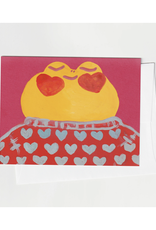 Heart Frog Greeting Card