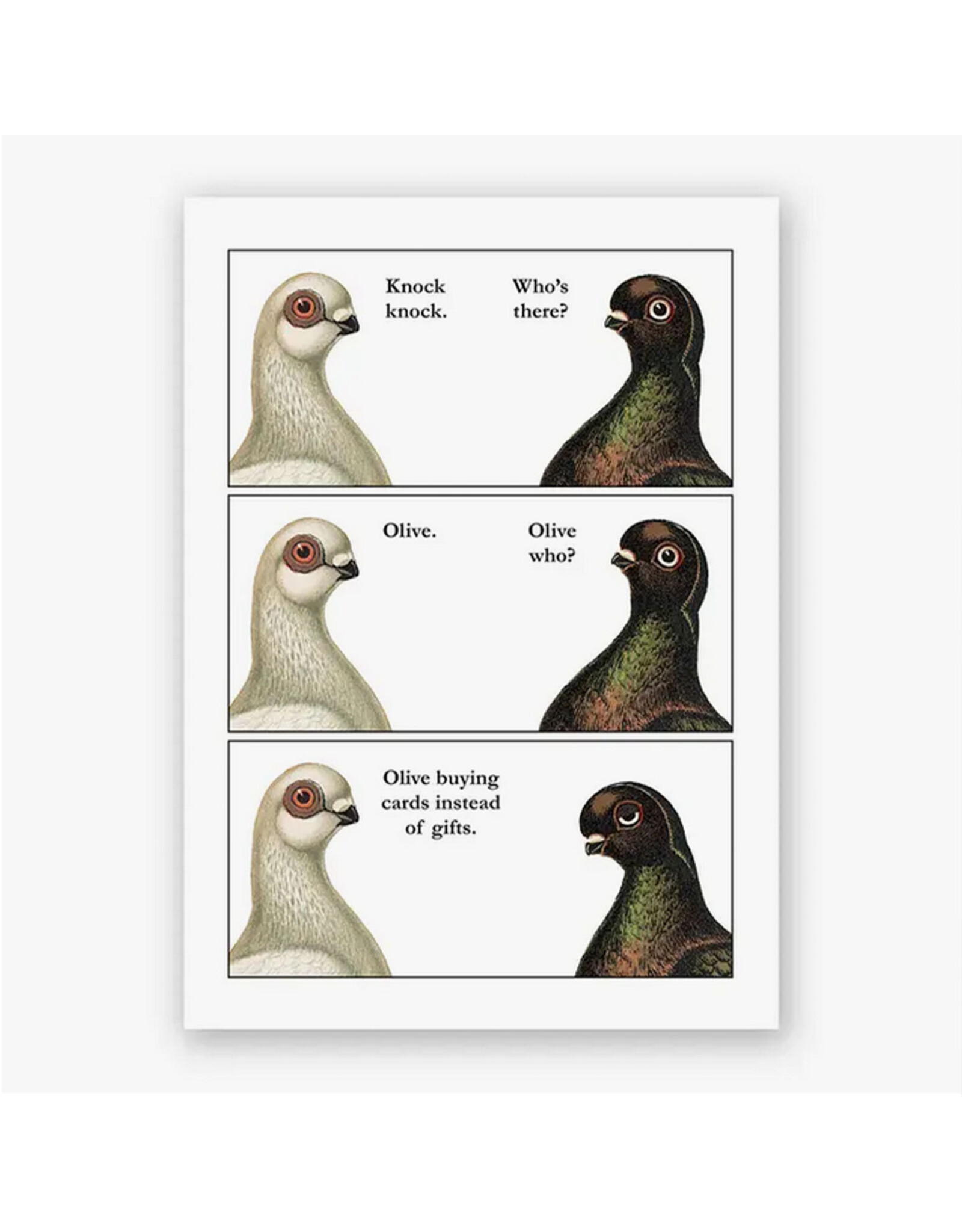 Olive Knock-Knock Birthday Greeting Card