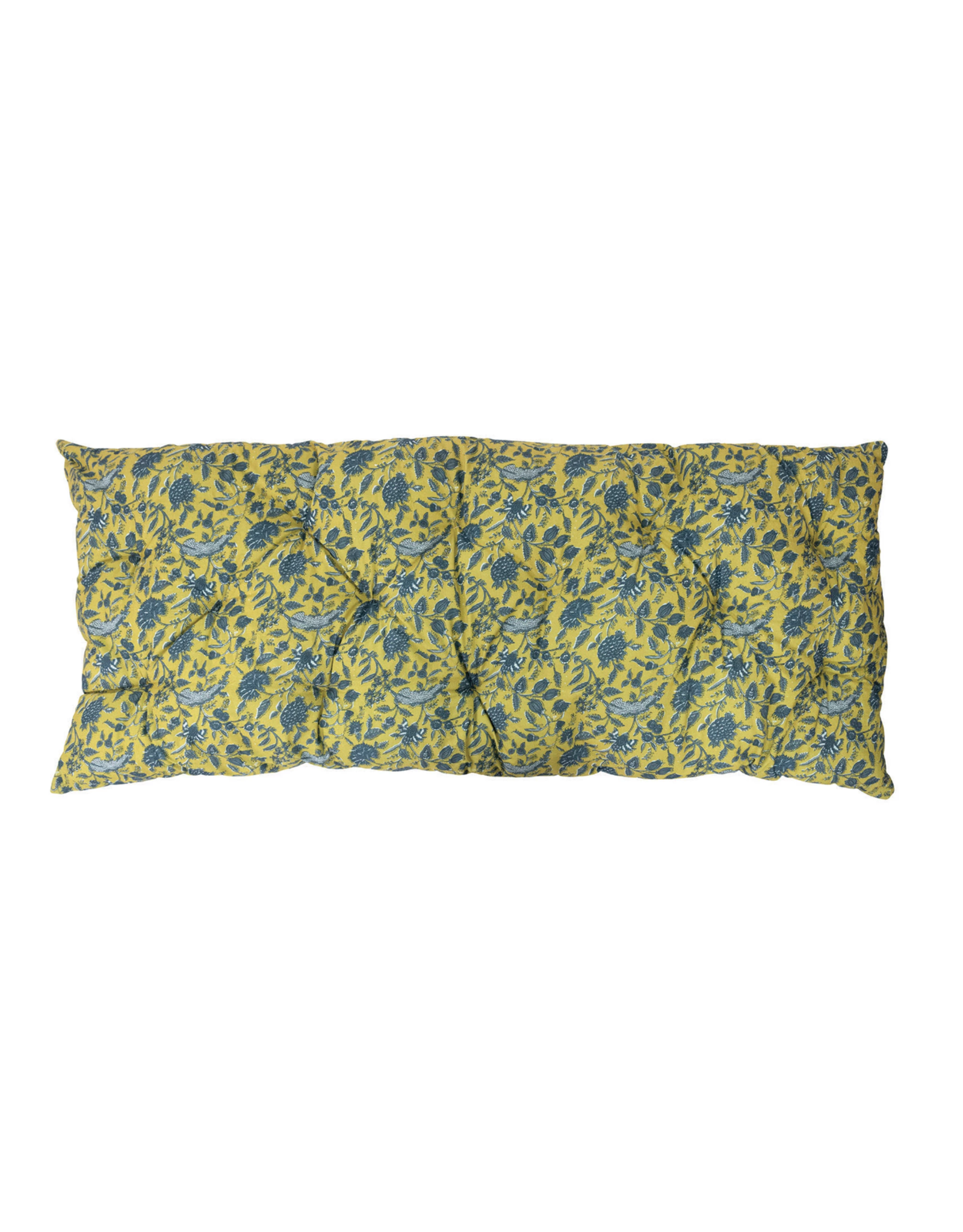 Cotton Tufted French Cushion - Chartreuse - Curbside Pick Up Only!