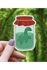 Loch Ness Monster Jar Sticker