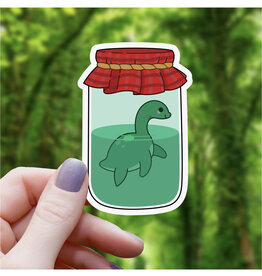 Loch Ness Monster Jar Sticker