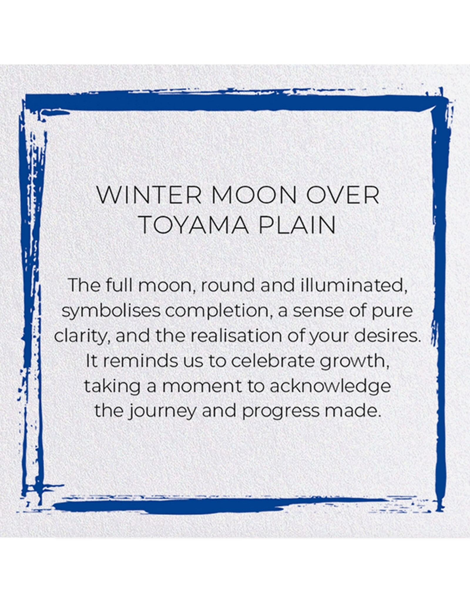 Winter Moon Over Toyama Plain: Japanese Greeting Card