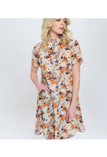 Floral Brown Print Dress