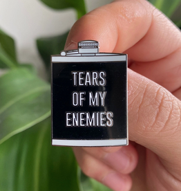 Tears of My Enemies Flask Enamel Pin