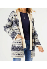 Chantal Hooded Cardigan with Pockets -