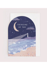 Thinking Of You Lighthouse Greeting Card