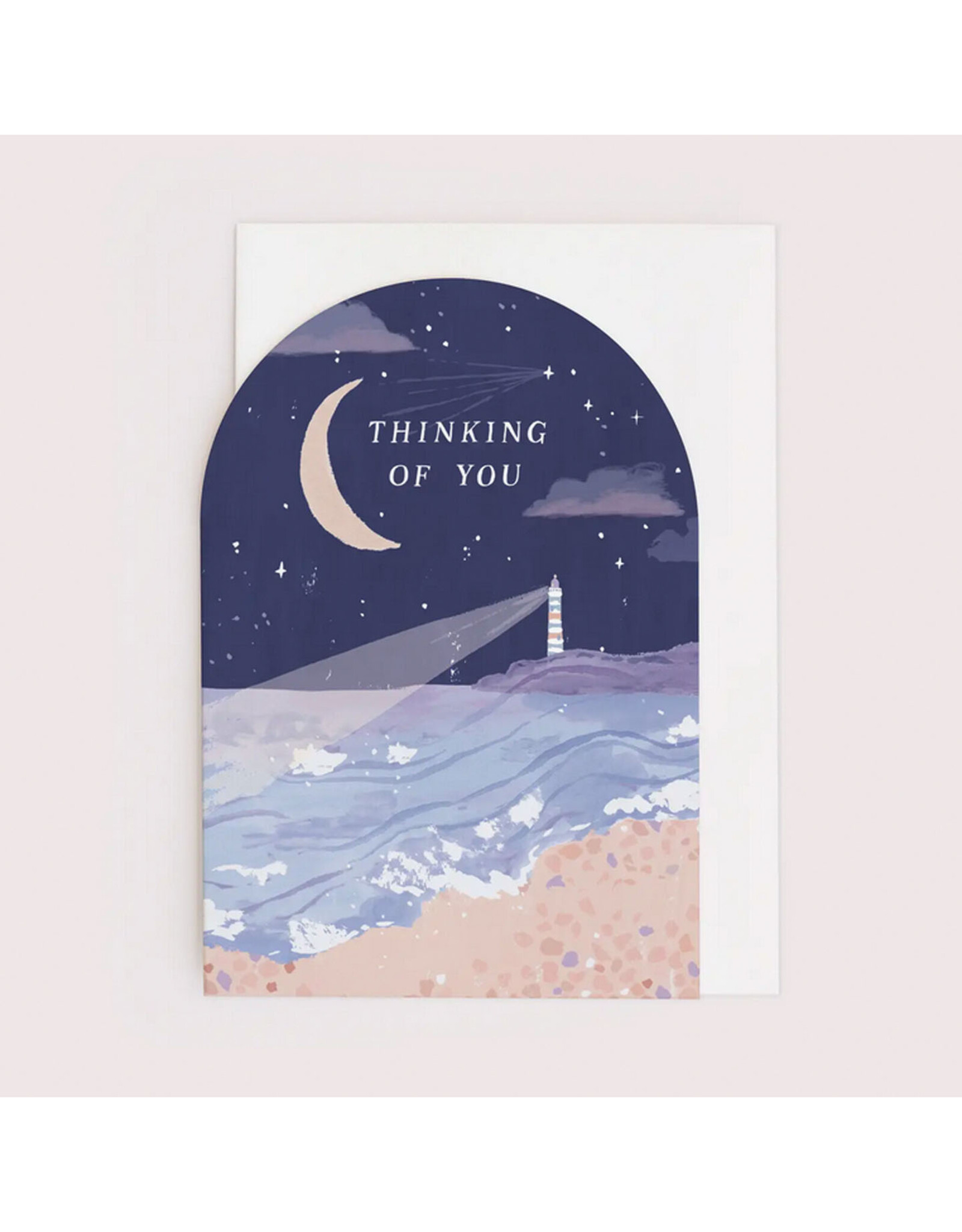 Thinking Of You Lighthouse Greeting Card