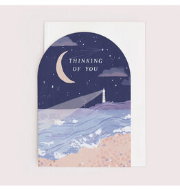 Thinking Of You Lighthouse Greeting Card