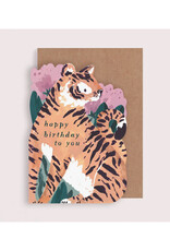 Birthday Tiger Cutout Greeting Card