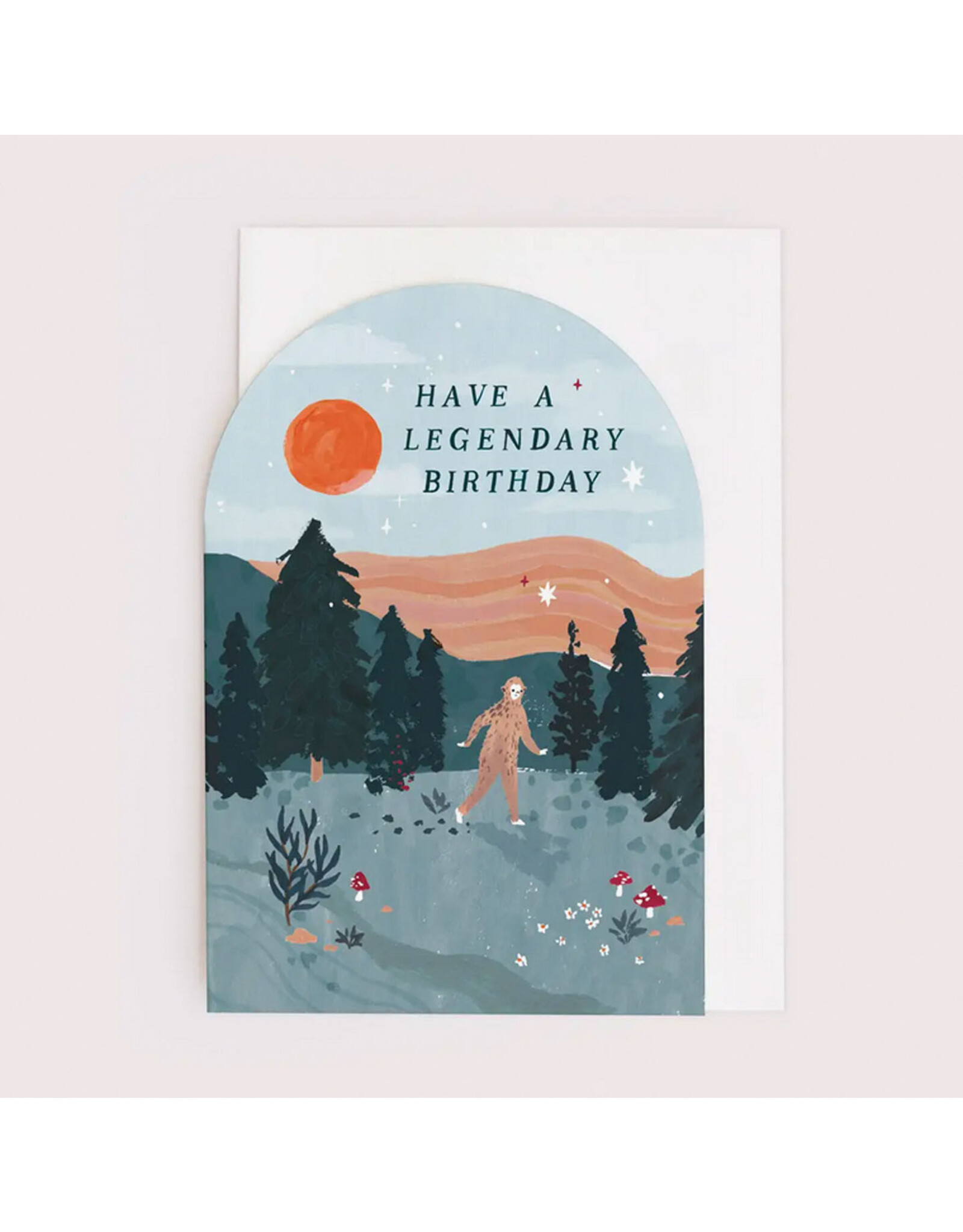Legendary Bigfoot Birthday Greeting Card