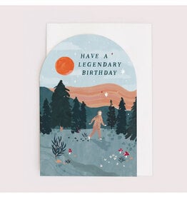 Legendary Bigfoot Birthday Greeting Card