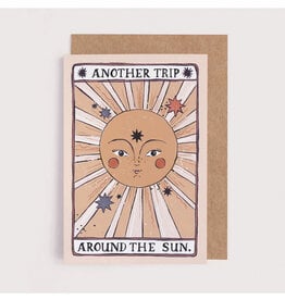 Trip Around the Sun Tarot Birthday Greeting Card