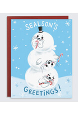 Sealson's Greetings Snowman Greeting Card