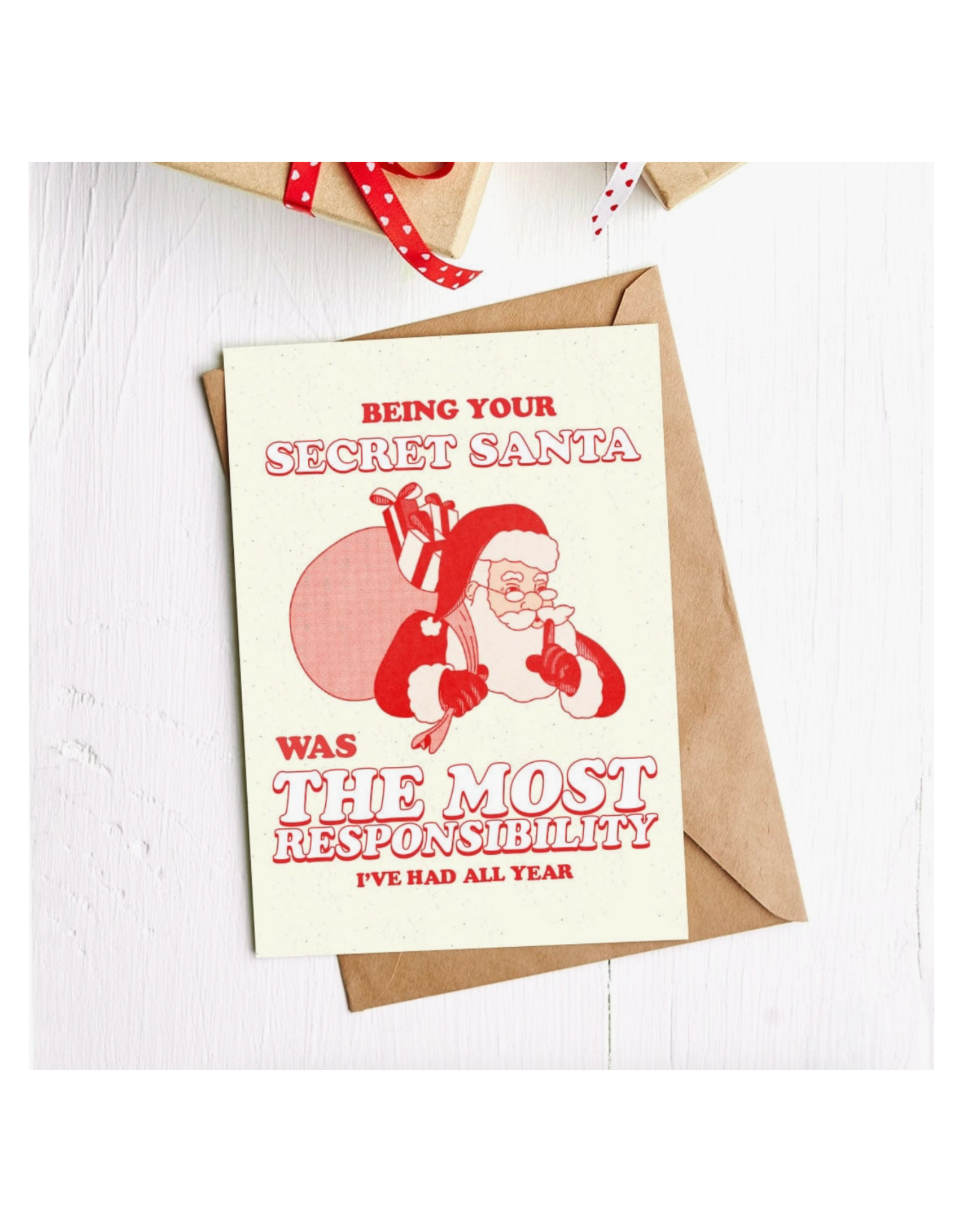 Secret Santa Responsibilities Greeting Card