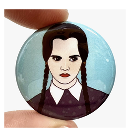 Wednesday Addams Button