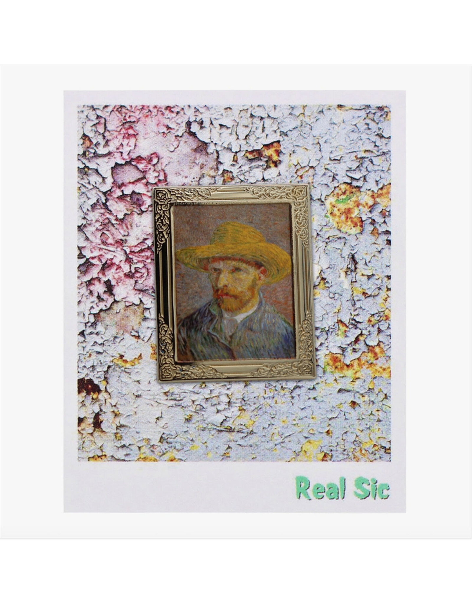Van Gogh Self-Portrait with a Straw Hat Enamel Pin
