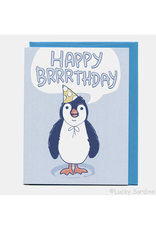 Happy Brrrthday Penguin Greeting Card