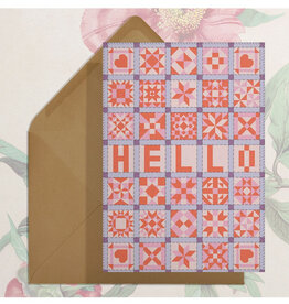 Hello (Patchwork) Greeting Card