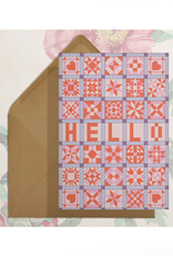 Hello (Patchwork) Greeting Card