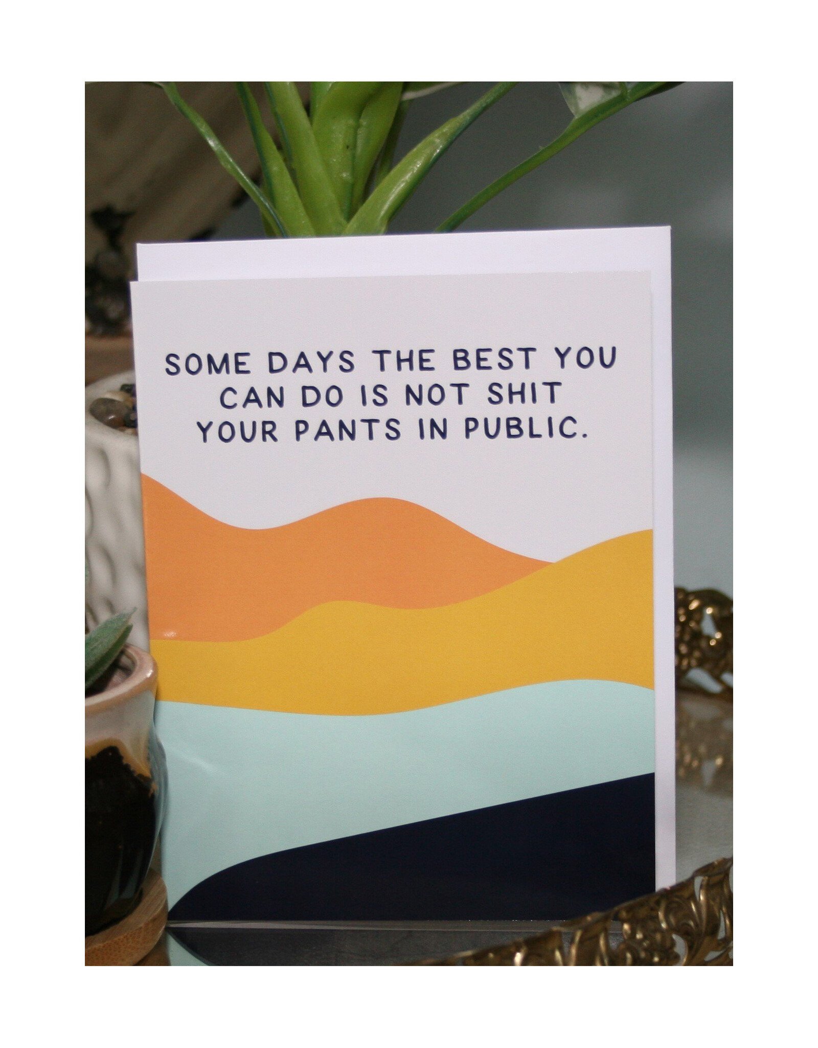 Shit Your Pants In Public Greeting Card