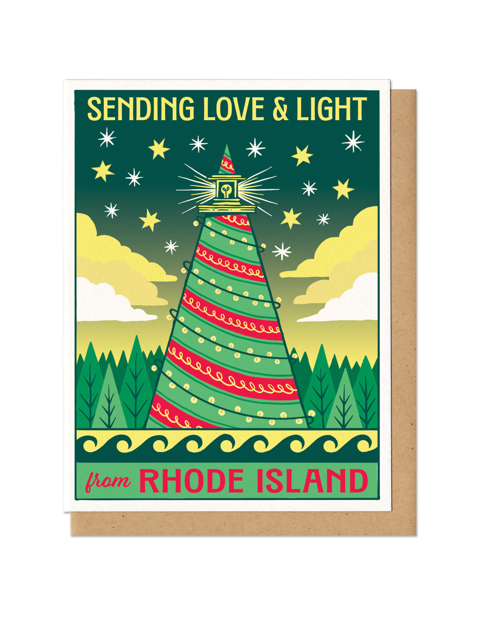 Love & Light from Rhode Island Greeting Card