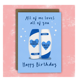 Head and Shoulders Birthday Greeting Card