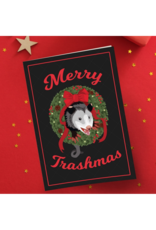 Merry Trashmas Oppossum Greeting Card