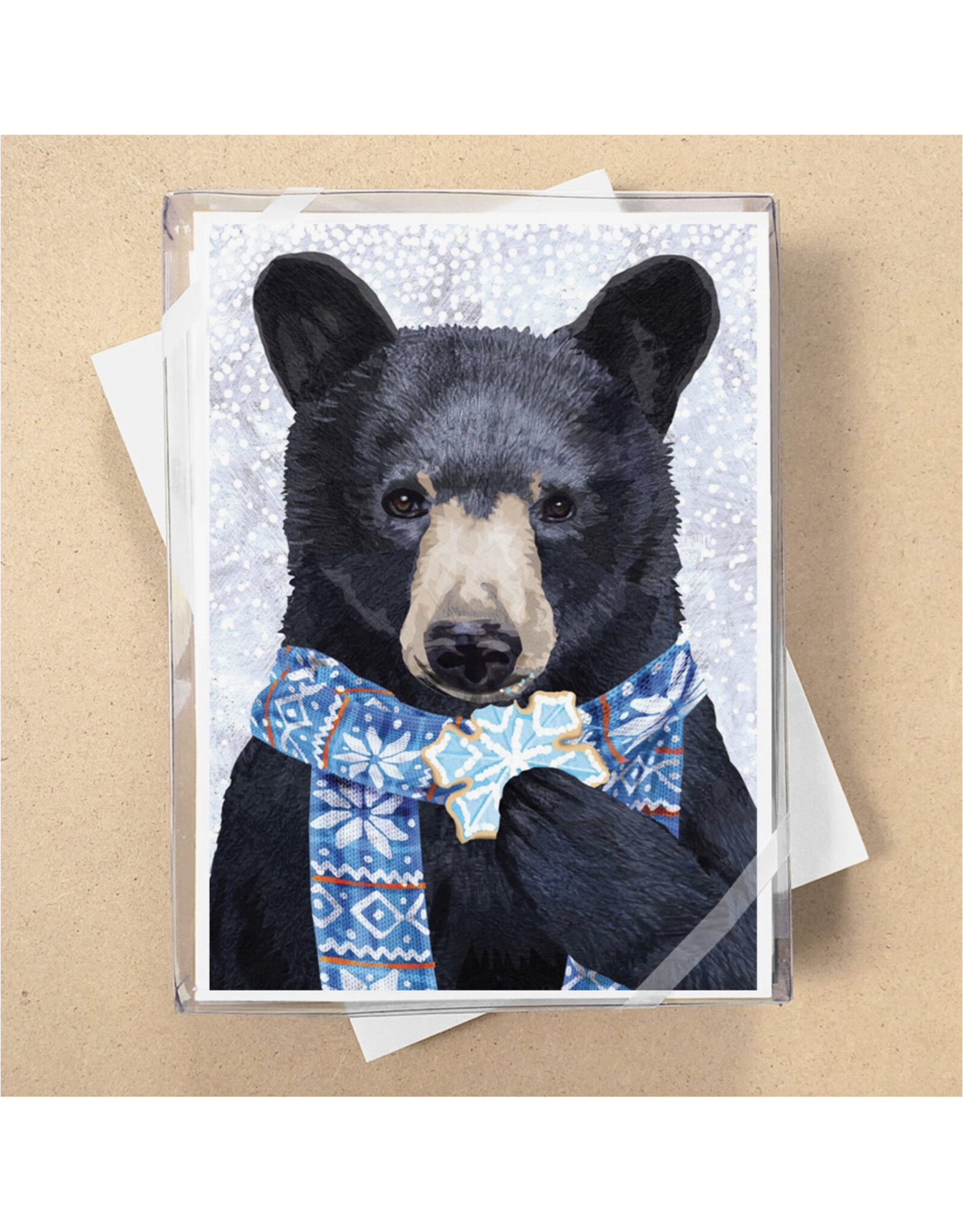 Black Bear Cookie Boxed Holiday Cards